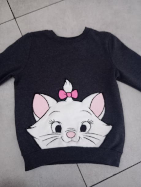 Mikina s mačičkou 110/116, disney,110