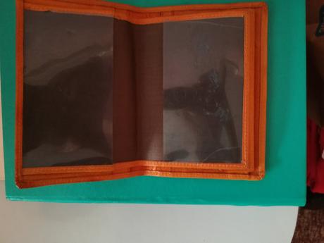 Retro kožená peňaženka,