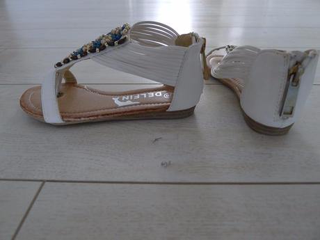 Sandále s flitrami, deichmann,28