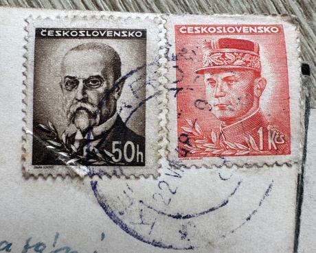 Vysoké tatry pohľadnica so známkami 1948, 