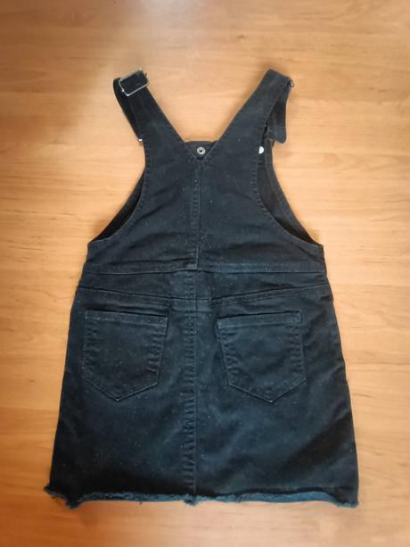 Džínsová sukňa na traky, h&m,110