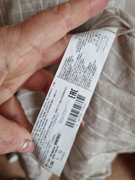 Ľanové prepínacie šaty ražnej farby mango veľ. l, mango,l