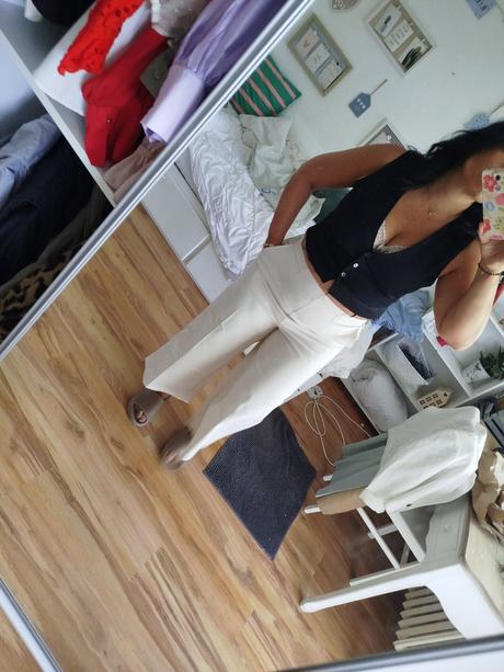 Elegantné nohavice 7/8, h&m,44