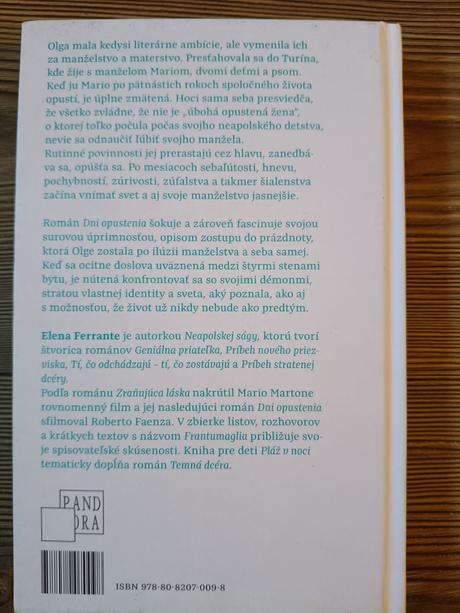 Elena ferrante - dni opustenia, 