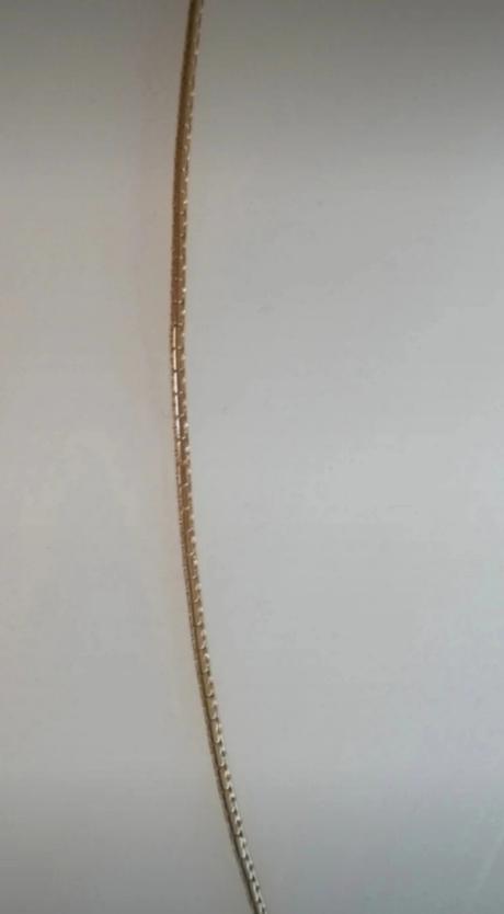 Pozlátená retiazka, dĺžka 49,5 cm, 