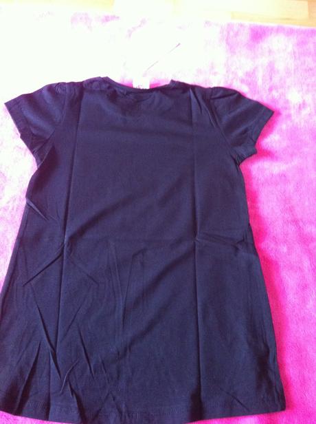 Dievčenské čierne tričko s aplikáciou - v.134, 146, glo-story,134 / 146