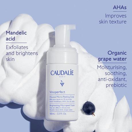 Caudalie vinoperfect mousse micro-peeling eclat,