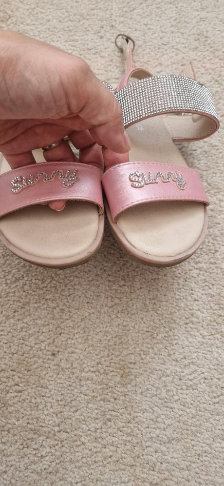 Deezee sandalky 30 ruzove s kamienkami, 30