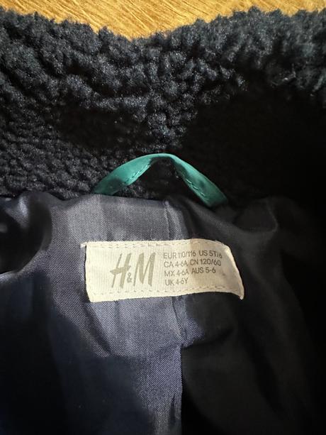 Bunda z umelej kožušiny, h&m,110