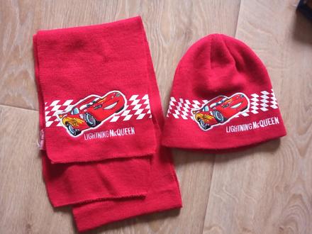 Čiapka a šál cars, disney,86
