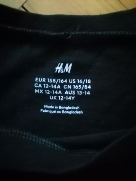 2x oblečené h&m tričko, h&m,146