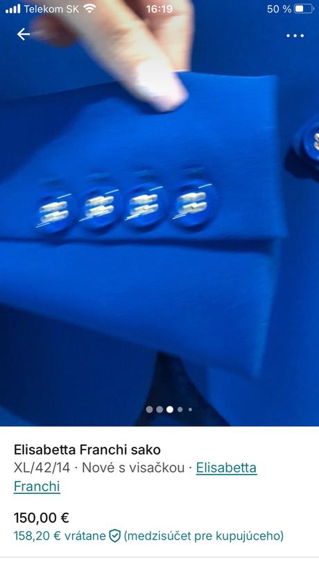 Elizabetta franchi sako, xl