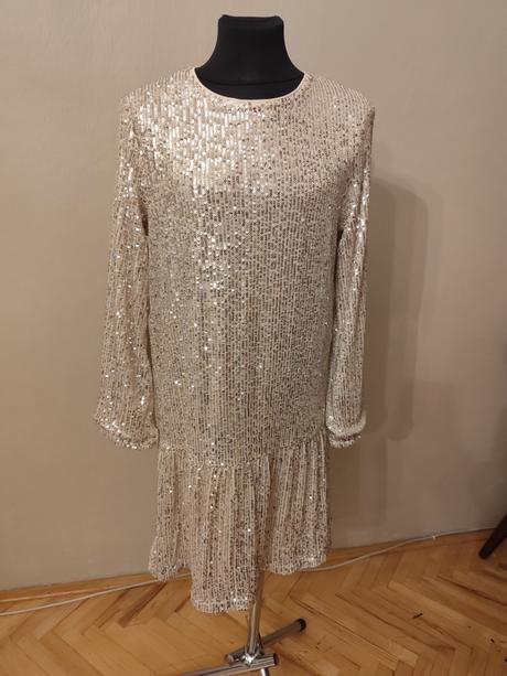 Flitrované šaty little pieces, 146