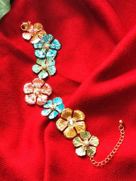 Bijou brigitte - náramok z farebných kvietkov, bijou brigitte