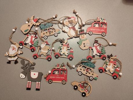 Drevené vianočne ozdoby, 