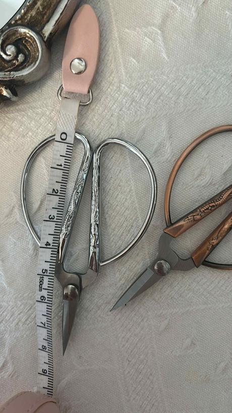 Strieborné retro nožnice 8,5 cm, 