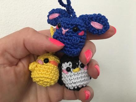 Háčkované prívesky,