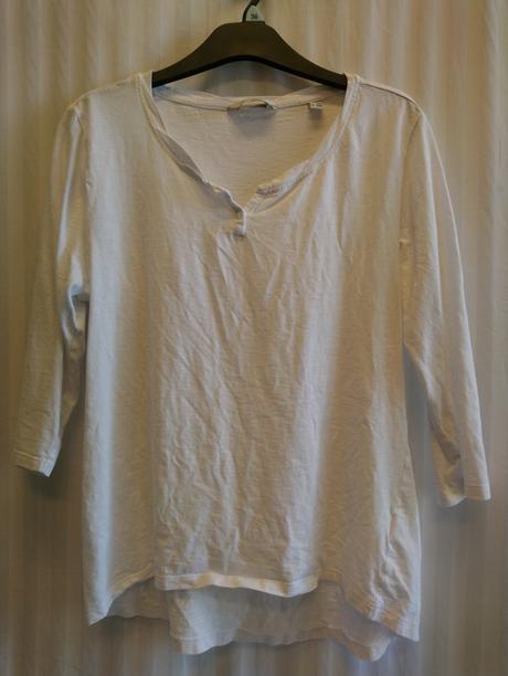 Dámsky biely elastický top, essentials, l, tchibo,l