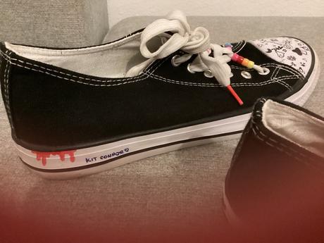 Tenisky bez snurok, popísané, unisex, 41