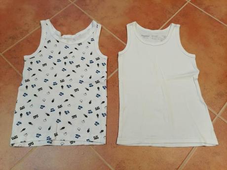 2x biele tielko veľ. 110/116, lupilu,110