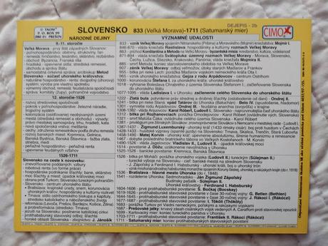 Dejepis v kocke kompletná sada 9 ks obojstranných,