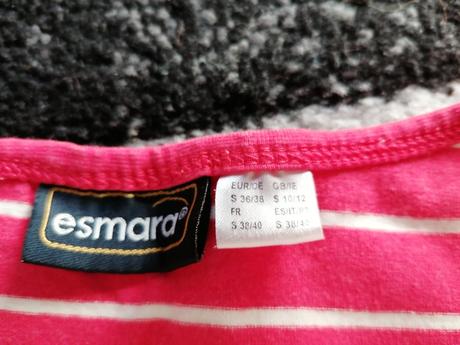 Červené tricko, esmara,s