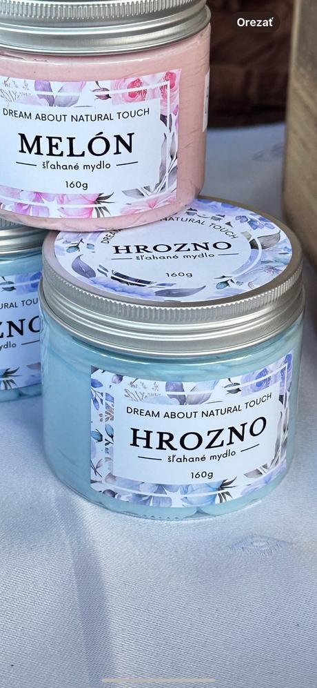 Handmade šľahané mydlo - hrozno, 