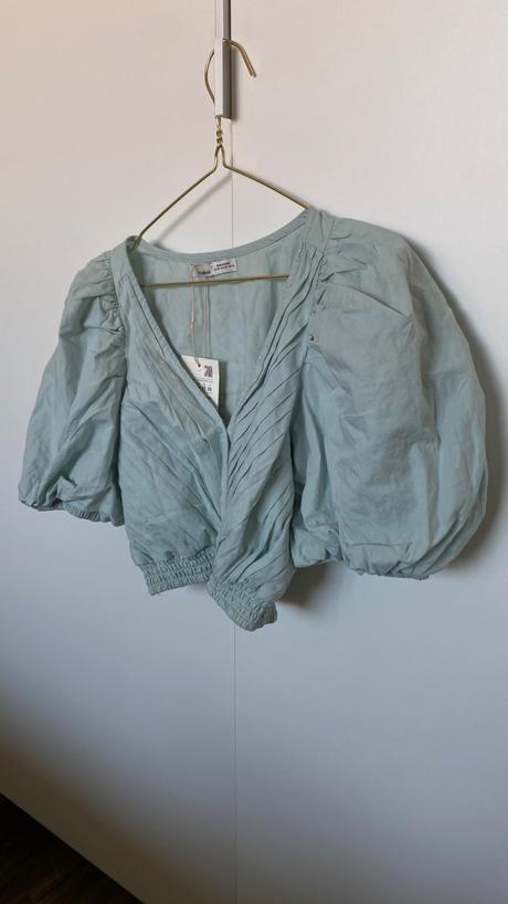 Mentolový croptop, pull&bear,xs