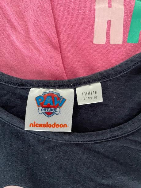 2x tričko paw patrol, v. 110/116, nickelodeon,110