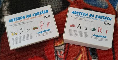 Učebné pomôcky pre 1.ročník - abeceda na kartách, 