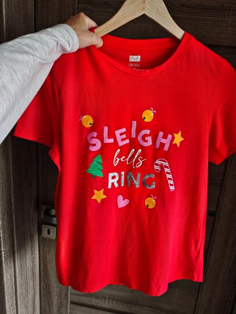 Dámske vianočné tričko, f&f,40