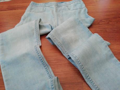 Nohavice riflové-legíny, veľkosť 134, f&f,134