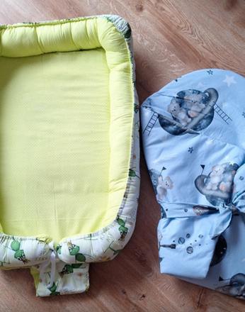 Detské hniezdo žabka plus perinka, šírka (cm): 55,dĺžka (cm): 100