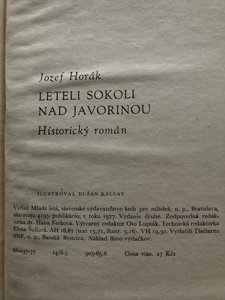 Leteli sokoli nad javorinou (1977),