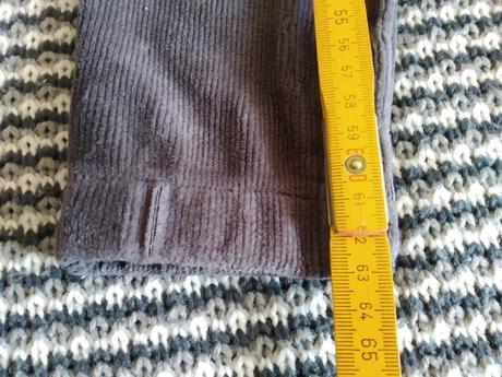 Menčestrové nohavice na traky, h&m,74