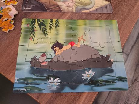 Detska audio rozpravka kniha džungli + 2x puzzle, 