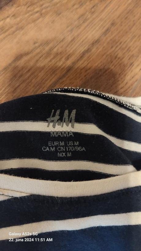 Tehotenské tričko, h&m,m