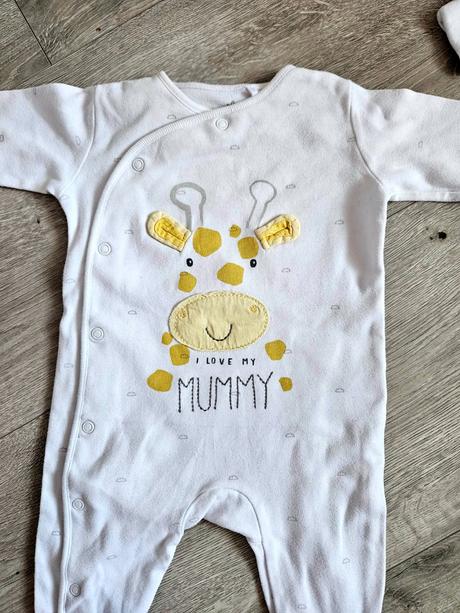 Biele dupačky pyžmko next 68, next,68