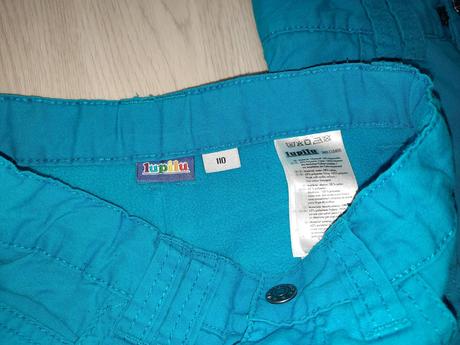 2x zateplené nohavice, lupilu,110