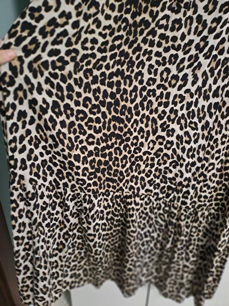 Leopard šaty h&m oversize 42/xl, h&m,xl