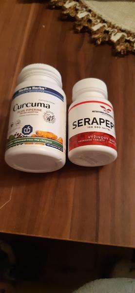 Môžem užívať doplnky Curcuma a Serapep naraz nalačno?