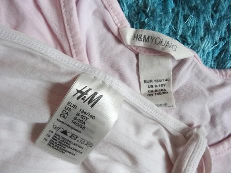 2x tričko h&m, veľ.134/140, h&m,134