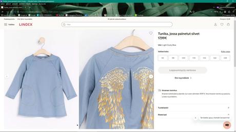 Šaty s anjelskými krídlami lindex - 104/110, lindex,104