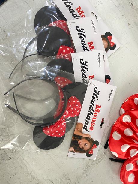 Minnie mouse party čelenky a poháre, 