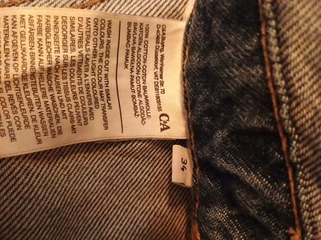 Dievčenské rifle na traky, c&a,34