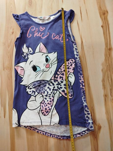 Fialové šaty/tunika, h&m,122