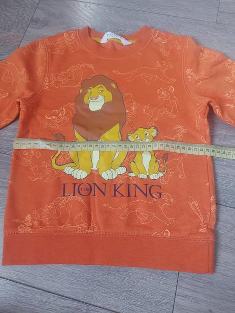 1x oblecena mikina the lion king, h&m,110