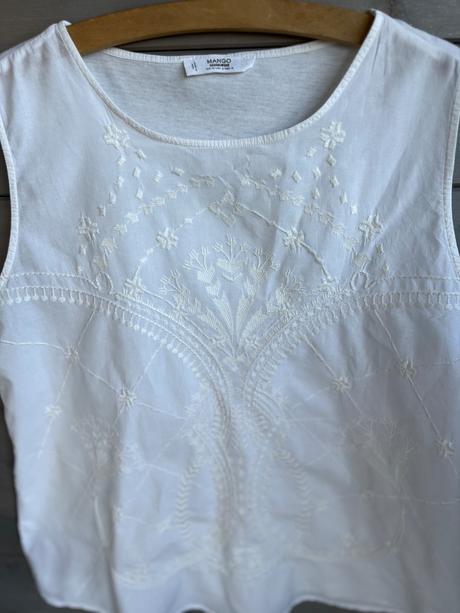 Mango vysivany top, mango,s