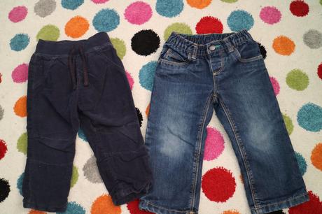 Zateplene nohavice a rifle, lupilu,86