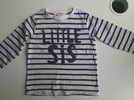 Tricko little sis v 86/92, h&m,86